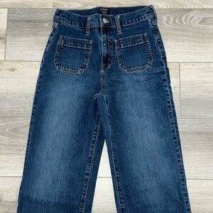 JCrew High Rise Slim Wide Leg jeans